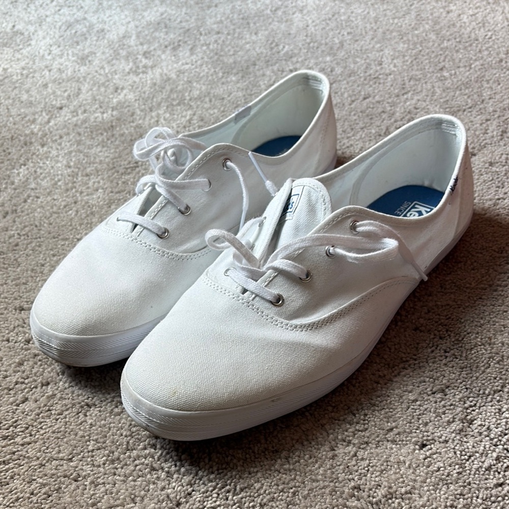 Keds Classic White Lace-Up Sneakers